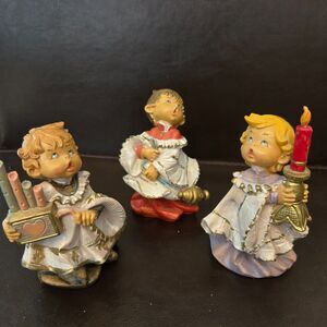 1987 Fontanini Simonetti Italy Altar Choir Boys 4" Figurines Christmas‎ Set of 3